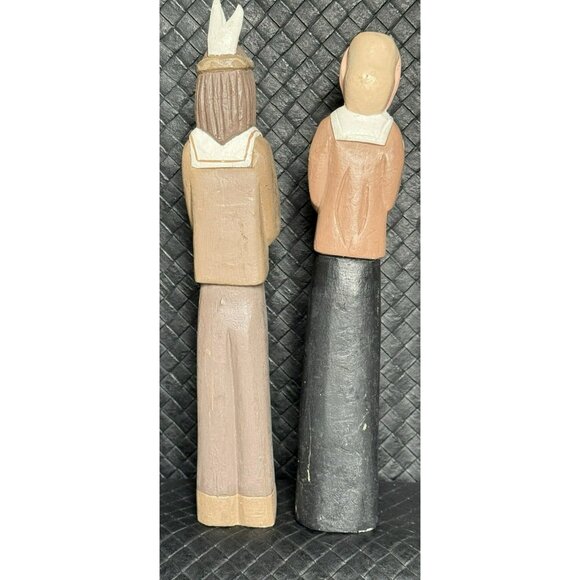 Midwest Importers of Cannon Falls Pilgrims Thanksgiving Figures 10 Inch - Picture 4 of 12